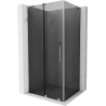 Cabine de douche coulissante Mexen Velar L 100 x 120 cm, graphite, chrome - 871-100-120-43-01