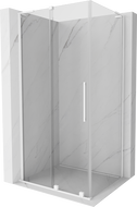 Mexen Velar L cabine de douche coulissante 100 x 85 cm, transparent, blanc - 871-100-085-03-20