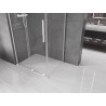 Mexen Velar L cabine de douche coulissante 110 x 75 cm, transparent, blanc - 871-110-075-03-20