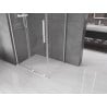 Mexen Velar L cabine de douche coulissante 120 x 70 cm, transparent, blanc - 871-120-070-03-20