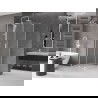 Cabine de douche coulissante Mexen Velar L 100 x 100 cm, givre, blanc - 871-100-100-33-20