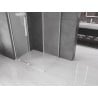 Mexen Velar L cabine de douche coulissante 110 x 120 cm, givre, blanc - 871-110-120-33-20