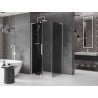 Mexen Velar L cabine de douche coulissante 90 x 110 cm, graphite, blanc - 871-090-110-43-20