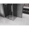 Mexen Velar L cabine de douche coulissante 90 x 110 cm, graphite, blanc - 871-090-110-43-20