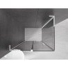 Mexen Velar L cabine de douche coulissante 90 x 110 cm, graphite, blanc - 871-090-110-43-20
