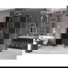 Mexen Velar L cabine de douche coulissante 120 x 85 cm, graphite, blanc - 871-120-085-43-20