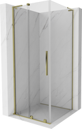 Mexen Velar L cabine de douche coulissante 90 x 90 cm, transparente, or - 871-090-090-03-50