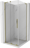 Mexen Velar L cabine de douche coulissante 120 x 120 cm, transparent, or - 871-120-120-03-50