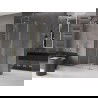 Cabine de douche coulissante Mexen Velar L 100 x 120 cm, transparente, or - 871-100-120-03-50