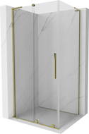 Mexen Velar L cabine de douche coulissante 100 x 80 cm, transparent, dorée - 871-100-080-03-50