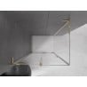 Mexen Velar L cabine de douche coulissante 100 x 85 cm, transparent, doré - 871-100-085-03-50