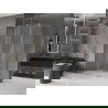 Cabine de douche extensible Mexen Velar L 100 x 110 cm, givre, or - 871-100-110-33-50