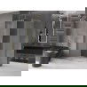 Cabine de douche extensible Mexen Velar L 100 x 110 cm, givre, or - 871-100-110-33-50