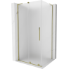 Mexen Velar L cabine de douche coulissante 120 x 85 cm, givrée, or - 871-120-085-33-50