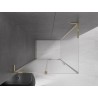 Mexen Velar L cabine de douche coulissante 110 x 120 cm, givrée, dorée - 871-110-120-33-50