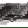 Mexen Velar L cabine de douche coulissante 120 x 80 cm, graphite, or - 871-120-080-43-50