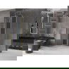 Mexen Velar L cabine de douche coulissante 120 x 120 cm, transparente, or brossé - 871-120-120-03-55