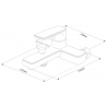 Mexen Mino R45 ensemble de bain, noir - 72413R45-70