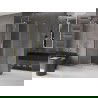 Cabine de douche coulissante Mexen Velar L 100 x 85 cm, transparente, or brossé - 871-100-085-03-55