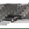 Mexen Velar L cabine de douche coulissante 100 x 110 cm, transparent, or brossé - 871-100-110-03-55