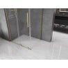 Mexen Velar L cabine de douche coulissante 100 x 120 cm, transparent, or brossé - 871-100-120-03-55