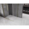 Mexen Velar L cabine de douche coulissante 100 x 120 cm, transparent, or brossé - 871-100-120-03-55