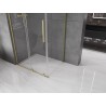 Mexen Velar L cabine de douche coulissante 110 x 80 cm, transparente, or brossé - 871-110-080-03-55
