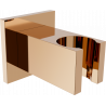 Mexen Cube support de douche, or rose - 79350-60
