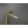 Mexen Velar L cabine de douche coulissante 110 x 120 cm, transparent, or brossé - 871-110-120-03-55