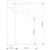 Mexen Pecos DF05 ensemble de douche, chromé - 72714DF05-00