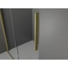 Cabine de douche Mexen Velar L coulissante 100 x 110 cm, givrée, doré brossé - 871-100-110-33-55