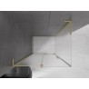 Mexen Velar L cabine de douche coulissante 100 x 120 cm, givrée, dorée brossée - 871-100-120-33-55
