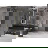 Cabine de douche coulissante Mexen Velar L 110 x 120 cm, givrée, or brossé - 871-110-120-33-55