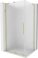 Mexen Velar L cabine de douche coulissante 110 x 85 cm, givré, or brossé - 871-110-085-33-55