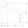 Mexen Pecos R72 ensemble de bain, chromé - 72703R72-00