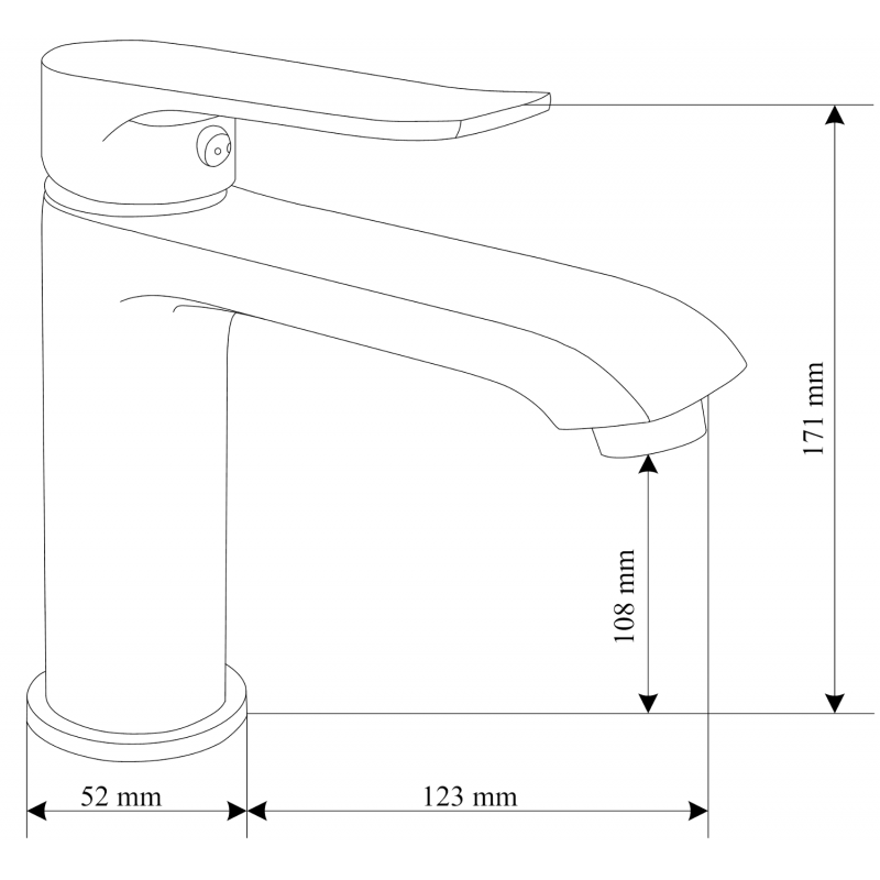 Mexen Pecos R05 ensemble de baignoire, chromé - 72703R05-00