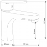 Mexen Kama DF75 ensemble de baignoire, chromé - 72503DF75-00