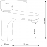 Mexen Kama Set de bain DF75, chromé - 72503DF75-00