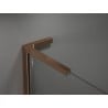 Cabine de douche coulissante Mexen Velar L 90 x 90 cm, transparent, or rose - 871-090-090-03-60