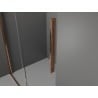 Cabine de douche coulissante Mexen Velar L 90 x 90 cm, transparent, or rose - 871-090-090-03-60