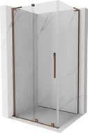 Mexen Velar L cabine de douche coulissante 100 x 70 cm, transparent, or rose - 871-100-070-03-60