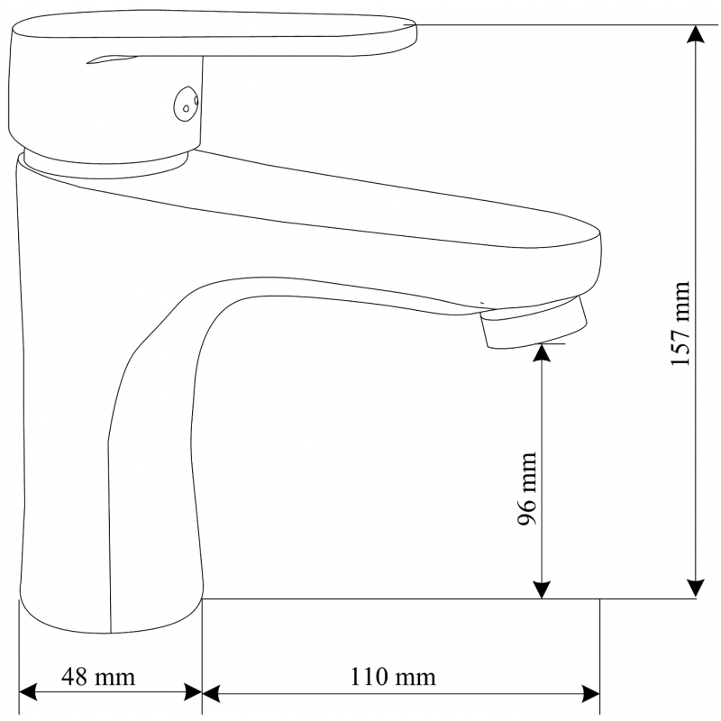 Mexen Kama DF75 ensemble de douche, chrome - 72504DF75-00