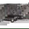 Cabine de douche coulissante Mexen Velar L 100 x 90 cm, transparent, or rose - 871-100-090-03-60