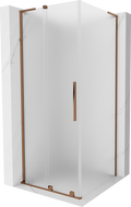 Mexen Velar L cabine de douche coulissante 90 x 90 cm, givre, or rose - 871-090-090-33-60