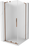 Mexen Velar L cabine de douche coulissante 100 x 100 cm, givre, or rose - 871-100-100-33-60