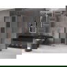 Cabine de douche coulissante Mexen Velar L 100 x 100 cm, givre, or rose - 871-100-100-33-60