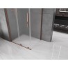 Mexen Velar L cabine de douche coulissante 100 x 120 cm, givre, or rose - 871-100-120-33-60