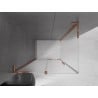Mexen Velar L cabine de douche coulissante 110 x 90 cm, givre, or rose - 871-110-090-33-60