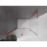 Mexen Velar L cabine de douche coulissante 120 x 80 cm, givre, or rose - 871-120-080-33-60