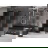 Mexen Velar L cabine de douche coulissante 90 x 70 cm, graphite, or rose - 871-090-070-43-60